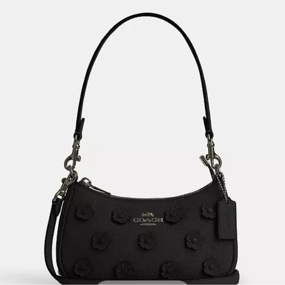COACH Teri Mini Crossbody Bag With Floral Applique - Picture 1 of 7
